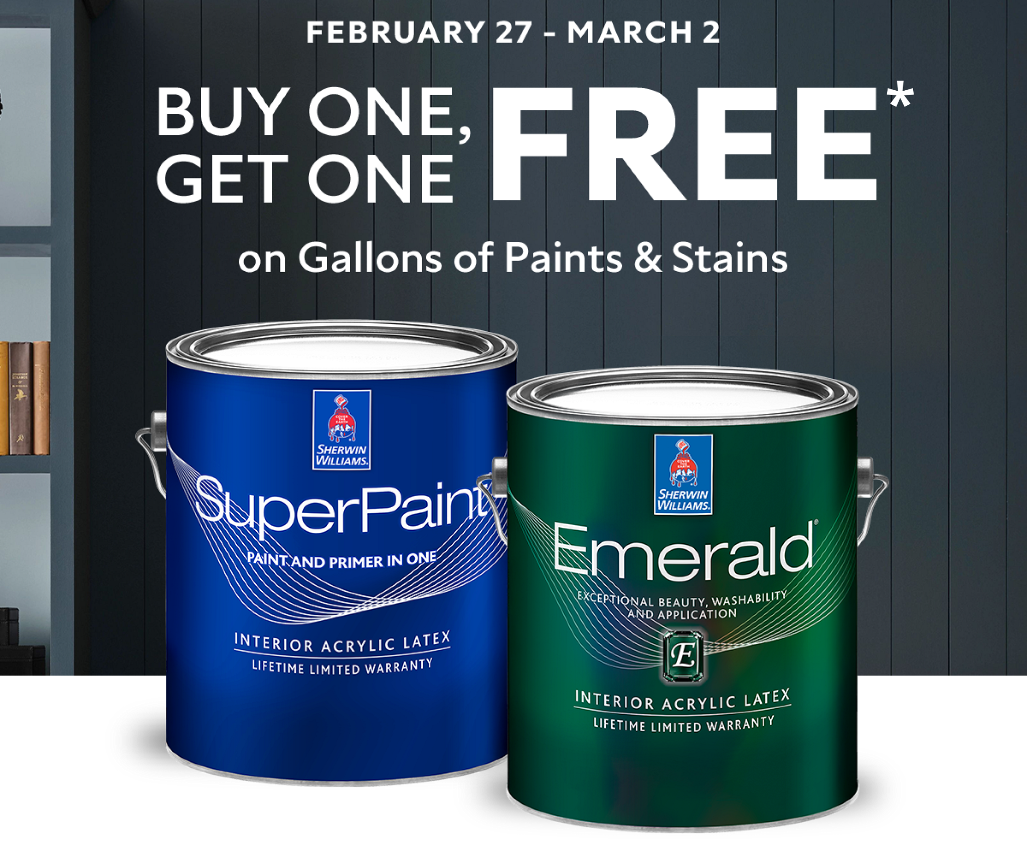 Limited Time Sherwin-Williams Paint Offer: Buy One, Get One Free!