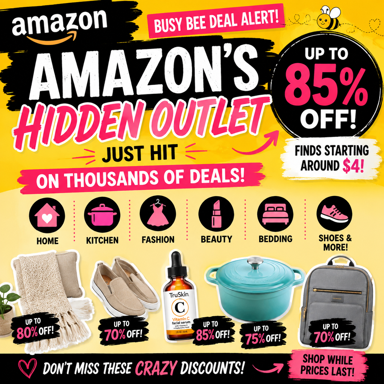 🚨🐝🔥 AMAZON’S HIDDEN OUTLET JUST GOT BETTER!